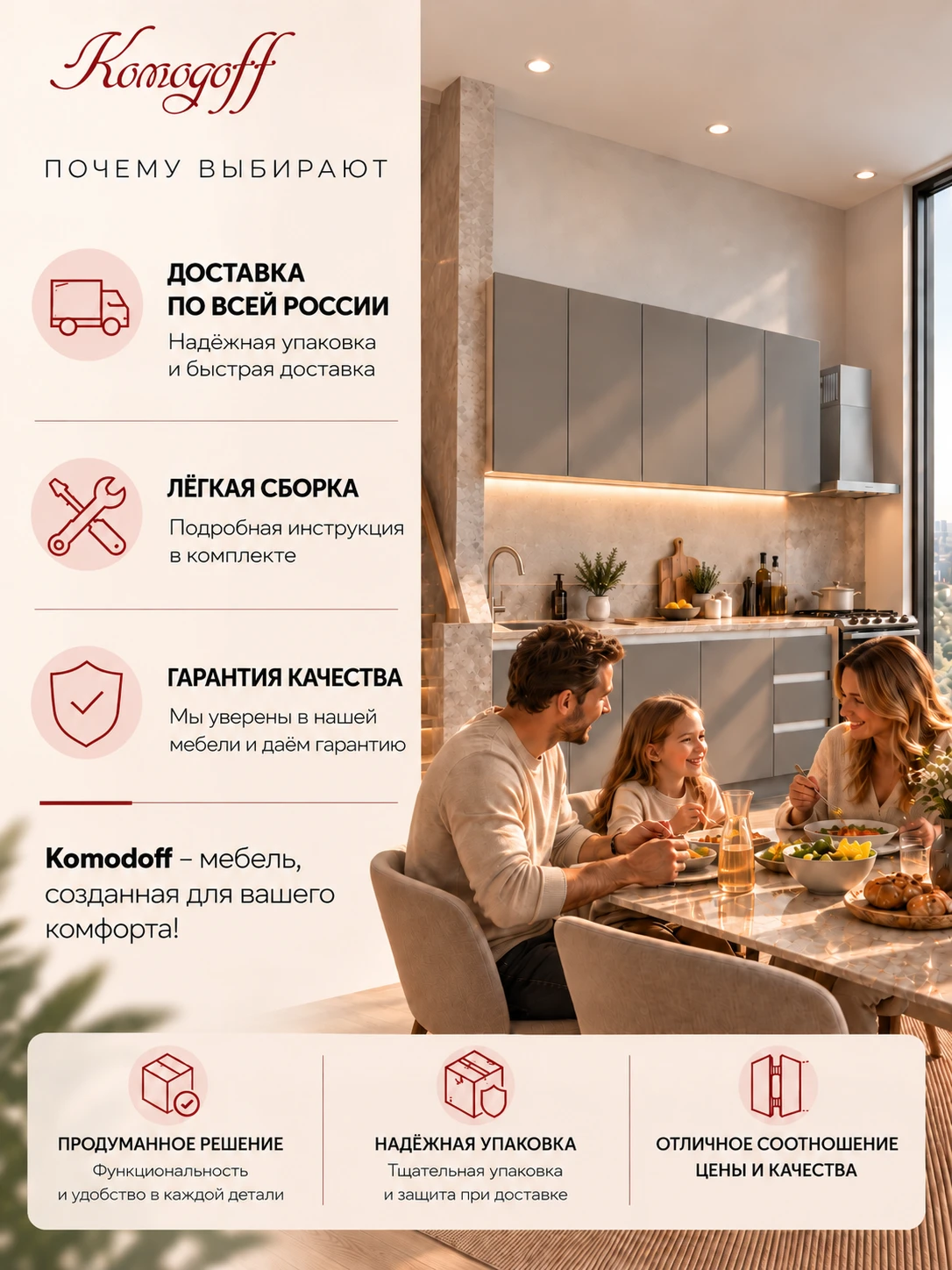 Кухонный гарнитур прямой "Милана" с корзиной для сушки, материал ЛДСП, 2 метра, цвет серый графит